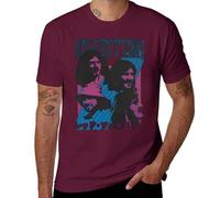 Led Music Zeppelin Japanese Blimp Band Logo T-Shirt for Men, Vintage Graphic Rock Tee, Retro Concert Merch, Cotton Music Merch Maroon-Style 3XL