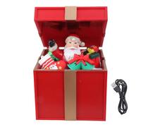 LED Musical Gift Boxes For Christmas Songs Playbacks Shatterproofs PC Materials Two Power Option Home Party Decoration Christmas Music Boxes With LED Light