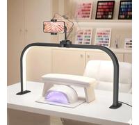 LED Nail Desk Lamp for Salon: 75cm Square Shadow Free 3 Mode Dimmable Light