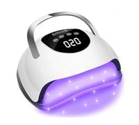 LED Nail Lamp 220W for Gel Nails Fast Curing Dryer with 57pcs Lamp Beads 4 Timers Professional UV Light for Salon Nail Art Tool