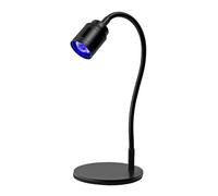 LED Nail Lamp with Foot Pedal Flexible 360° for Extensions 3D Tip Designs Robust Base and USB Port Ideal for Professional Curing of Gel Polishes (Black, One Size)