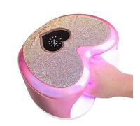 LED Nail Light- 96W Nail Polish Dryer, UV LED Nail Curing Lamp | Heart-Shaped LED Gel Nail Dryer with 39 Lamp Beads, Portable Professional Fast-Curing Gel Nail Polish Tool with 4 Timers LCD Screen