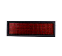 LED Name Badge,110-240V RED LED Name Tag Scroll Panel Display Board Wireless Rechargeable LED Badge/Message Label with Magnet and Pin for Concert, Party,Public Sign