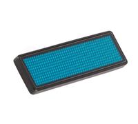 Led Name Tag, Multilingual Chinese 4 Character Sign Display with Data Cable Scrolling Message Tag, Digital Sign for Various Public Places Use (Blue)