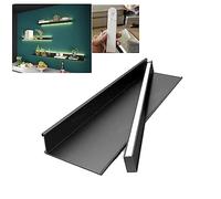 LED Natural Light Floating Display Shelves With USB Portable Charger, Wall Mounted Light-Emitting Shelves, Metal Lighted Display Stand 1pcs(I,80cm/31in)