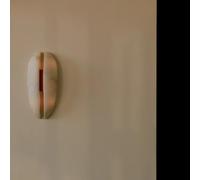 Led Natural Marble Leather Wallp Liviroom Background Bedroom Brass Art Wallp/Warm Light/W18.5Cm H36Cm
