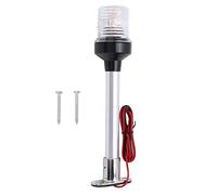 LED Navigation Light 25cm 10in 360° Irradiation Angle Waterproof Marine Boat Sailing Lamp DC12V24V 5W Stainless Steel Aluminum PC Material for Ships Yachts