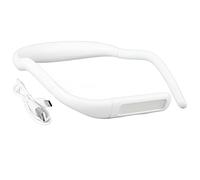 LED Neck Light for Reading, 3 Color Reading Lights for Books in Bed, Neck Lamp for Reading, Neck Flashlight for Kids Adults, Adjustable Book Light for Reading Knitting Camping (White)