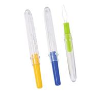 LED Needle Threader - Lighted Wire Loop Needle Threader | Thread with Lid | Portable Craft Sewing Tool for Cross Needles