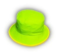 LED Neon Bucket Hat for Men and Women - Light Up Rave Hat - Rechargeable Futuristic Neon Rave Gear & Festival Outfit, Yellow, One size