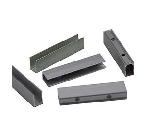 led neon flex 40pcs LED Neon Strip Channel Mounting Holder Accessories Aluminium Track, Aluminum Install Clips Rail 2 Holes for Silicone Strip Rope Light 8x16mm 40pcs/Pack