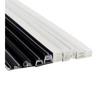 LED Neon Flex Tube Silicone Waterproof Strip Indoor Outdoor Decoration 1-5m Uniform Glow Bendable 1pcs(Black-0513-4m)