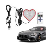 LED Neon Lights,Heart-Shaped Atmosphere Light | Automotive Interior Decoration Neon Lighting for Dashboard Trunk Window Entryway Night Holiday Date Truck Home Proposals