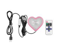 LED Neon Lights Neon Lighting Automotive Decoration Window Trunk | Heart-shaped Atmosphere Light Home Entryway Car Interior Truck Dashboard Night Date Holiday Proposals Led Light Decor pink