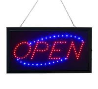 LED Neon Open Sign, Flashing Shop Window Light for Bar Restaurant, Business