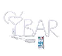 LED Neon Sign BAR Neon Light 8 Modes 24-Key Remote Control for Home Restaurant Party Festivals (Style 1)