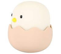 LED Night Lamp, Cute Chick Design Night Light, Resistant Easy to Use Large Capacity Battery USB Charging Tumbler Toy Design Office for Home Bedroom Bedside(Warm White)