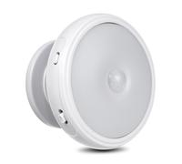 Maclean MCE223 LED Lamp with Night Light Motion Sensor Battery Powered PIR Sensor Auto On/Off 360 ° Rotatable Magnetic Base (5X LED + 6 x LED Backlight)