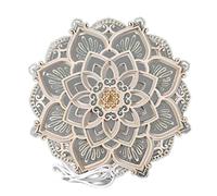 LED Night Light 11.81x11.81 inch Wooden Hanging USB Fairy Lights Yoga Room Living Room Bedroom Energy-saving Wall Decoration Night Light Mandala Night Light Mandala Light Lotus Lamp