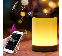 LED Night Light Bluetooth Speaker Touch Control Bedside Lamp Radio 2 IN 1