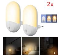 LED Night Light Plug Energy Saving Dusk Dawn Sensor Kids Light