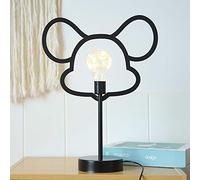 LED Night Light, Portable Night Light with Push Button Switch/USB Interface, Warm White Light for Baby Room, Bedroom, Living Room, Camping, Picnic(A Black USB Style)