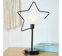 LED Night Light, Portable Night Light with Push Button Switch/USB Interface, Warm White Light for Baby Room, Bedroom, Living Room, Camping, Picnic(C Black Battery Style)