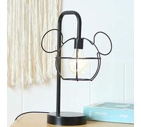 LED Night Light, Portable Night Light with Push Button Switch/USB Interface, Warm White Light for Baby Room, Bedroom, Living Room, Camping, Picnic(D Black USB)