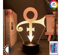 Led Night Light Prince Symbol Nightlight Office Room Decora