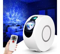 LED Night Light Projector, 2-in-1 Projector Stars Projector Light Star Night Galaxy Projector Lightt Sky Night for Chidren, Adults, Bedroom, Holidays (White)