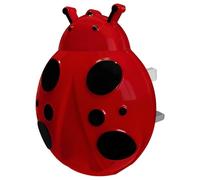 LED Night Light with Auto Sensor, Ladybird Design, Red Glow, Plug in, A62R