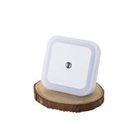 LED Night Light with Photocell Sensor for Automatic Dusk to Dawn Operation Dimmable Illumination for Enhanced Home Safety at Night (US-White)