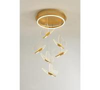 LED Nordic Pendant Lamp, Novelty Butterfly Styling Pendant Lights with Adjustable Suspension Wire for Living Room, Corridor, Dining Room,Warm Light-3 Heads Color : Neutral Light, Size