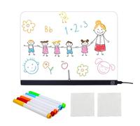 LED Note Board - 7-Color Light Modes Tablet Toys - Acrylic Dry Erase Board Drawing Pad,for Draw Write Color Paint Art Projects Desktop Travel Christmas Birthday