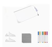 LED Note Board for Creative Messages with 6-Color Neon Glow and 7 Colorful Pens, Transparent Acrylic DIY Drawing Board for Home Office Classroom Use(20 * 20CM)