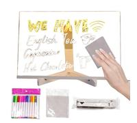 LED Note Board with 12 Colours Pens, Luminous Drawing Board for Children Adults, Reusable Acrylic Writing Board, Memo Board for Home, School and Cafe (20 x 30 cm)