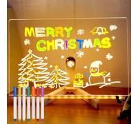 LED Note Board with Colors, 2026 New Light Up Dry Erase Board with Stand & Markers, Christmas Birthday Gift for Kids Girls Boys Women (12 * 8 inch)