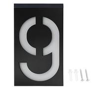 LED Number Light with Solar Power, Address Sign Light for House Hotel Store Door with 6 LED Lights (Number 0) (Number 1) (Number 2) (Number 3) (Number 4) (Number 5) (Number 6) (Number 7) (Number 8)