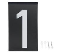LED Number Light with Solar Power, Address Sign Light for House Hotel Store Door with 6 LED Lights (Number 0) (Number 1)