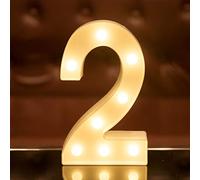 LED Number Lights Sign Light Up Number Lights Sign for Night Light Wedding Birthday Party Battery Powered Christmas Lamp Home Bar Decoration