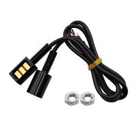 LED Number Plate Light 2Pc Universal Screw Bolt | Auto Lamp 5730 3 LED Car Motorcycle Light License Number Plate 12V Rear License Plate Lamps(Red)