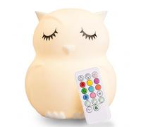 LED Nursery Night Lights for Kids: Baby Gifts, Lumipets Cute Animal Silicone Baby Night Light with Touch Sensor - Portable and Rechargeable Color Changing Lamps for Bedrooms