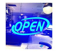 LED Open Sign Modeling Lamp With Remote Control|Steady Light,Flashing And Scrolling Modes(16 Color Combinations)|Light Up Signs For Restaurant,Bar,Salon|57x29x5.7CM(22.4x11.4x2.2in),White