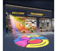 led outdoor advertising projectors gobo light custom image projectors Gobo Rotators for shopping mall, commercial store colorful logo lens