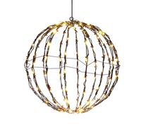 Led Outdoor Ball, Foldable Lighted Spheres | Ball Light for Tree, Large Sphere Light Iron Frame Globe Light for Porch Patio Garden Decoration