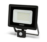 LED Outdoor Floodlight with PIR Motion Sensor, 50W, 4000 lumens, Cool White Light (6500K), IP44 Waterproof Outdoor Floodlight for Garden, Corridor, Indoor and Outdoor Lighting