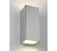 LED Outdoor Light Wall Lamp Luca Stainless Steel IP44 2 X 6W 950lm Warm up &