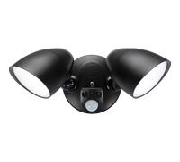 LED Outdoor Security Spotlight with PIR and Manual Override 20W CCT IP65 Black