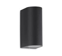 LED Outdoor Wall Light Carpi Anthracite IP44 2 x 5W GU10 800lm 4000K Up&Down