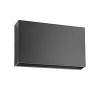 Lindby LED outdoor wall light Jarte, 20cm, up/down, grey, IP65